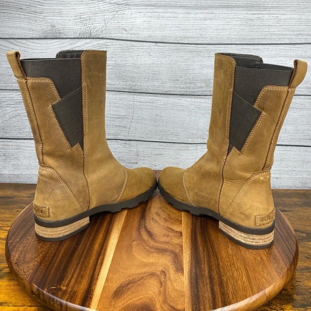 Sorel Emelie Mid Calf Nubuck Leather Waterproof Boot NL2679-286 Women’s Size 6.5